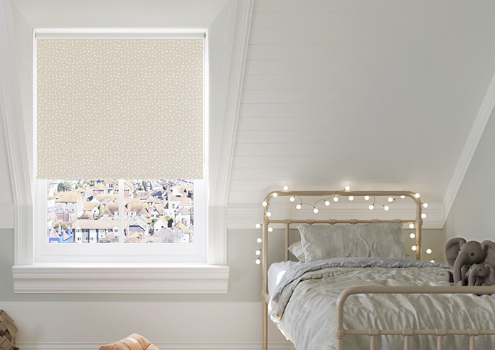 Eighties Shapes, Beige - Twist&Fit Roller Blind - Image 3
